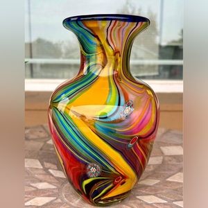 Beautiful hand blown glass vase